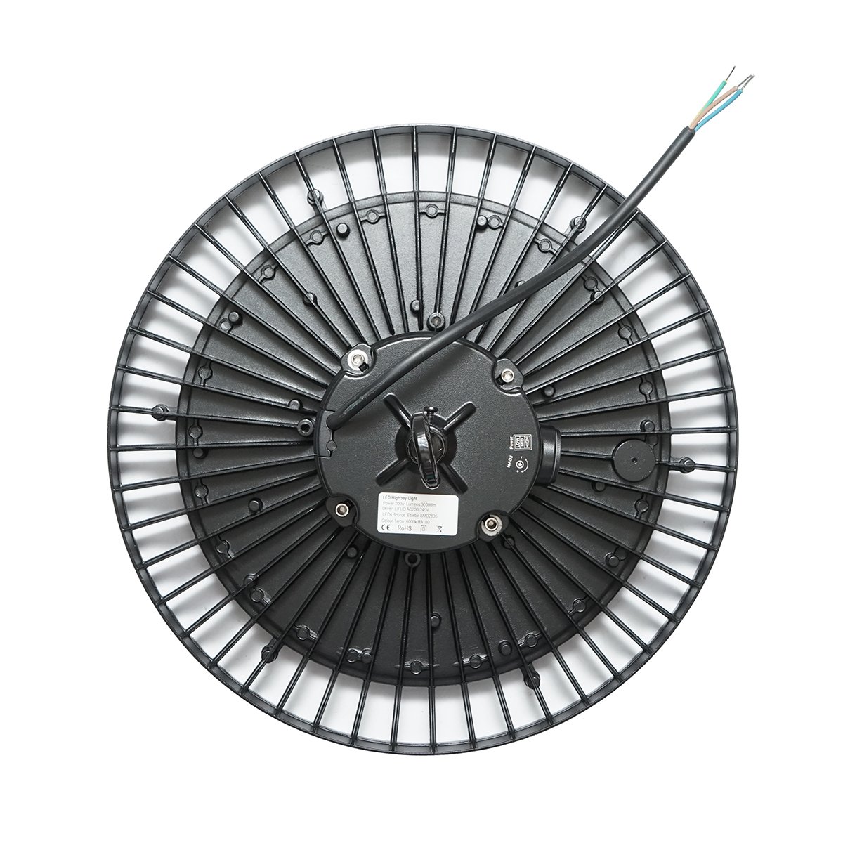 Lampa industriala LED High-Bay 200W, 220V, 6000K, 30000LM pentru hale, depozite 380x140mm Breckner Germany